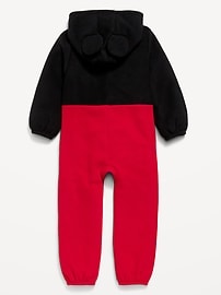 Image number 3 showing, Disney© Hooded Mickey Mouse Microfleece One-Piece for Toddler Boys