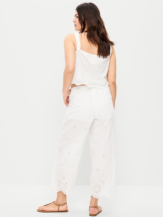 Image number 4 showing, High-Waisted Cut Out Wide-Leg Pant
