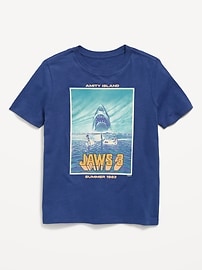 Image number 1 showing, Jaws™ Gender-Neutral Graphic T-Shirt for Kids