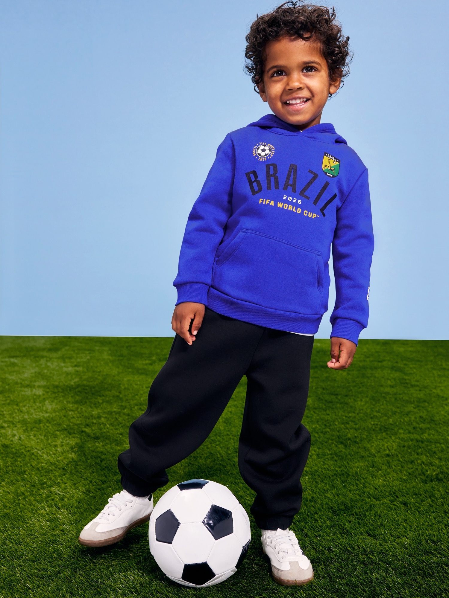 FIFA World Cup 26™ Brazil Oversized Pullover Hoodie for Toddler Boys