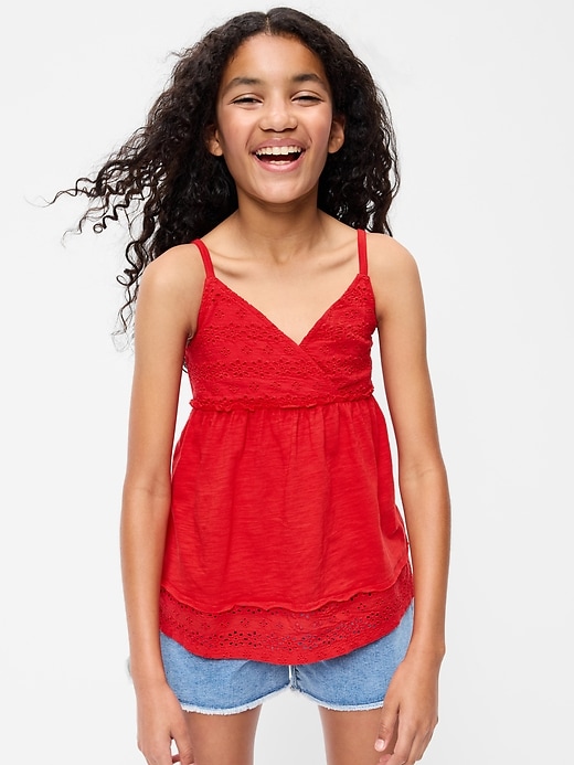 Image number 1 showing, Sleeveless Eyelet Top for Girls
