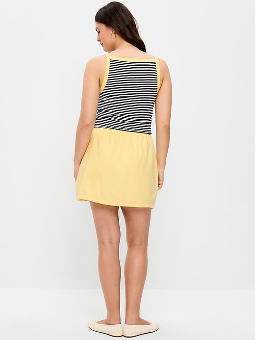 Image number 6 showing, Linen-Blend Micro Skort