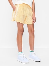 Image number 1 showing, High-Waisted Textured Terry Shorts for Girls