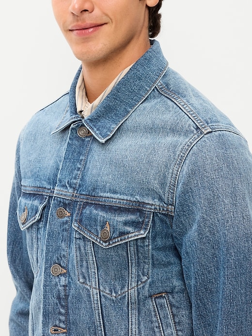 Image number 5 showing, Jean Trucker Jacket