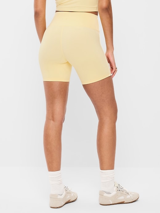 Image number 2 showing, High-Waisted StudioSmooth Biker Shorts -- 6-inch inseam