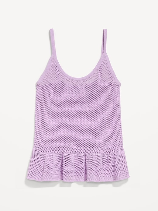 Image number 4 showing, Metallic Peplum Tank Top