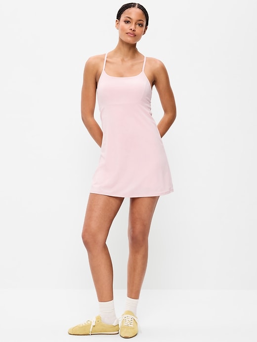 Image number 1 showing, Stretch Woven Racerback Tennis Dress