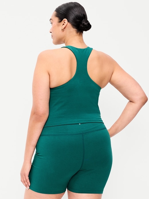 Image number 8 showing, Medium Support PowerSoft High-Neck Racerback Sports Bra