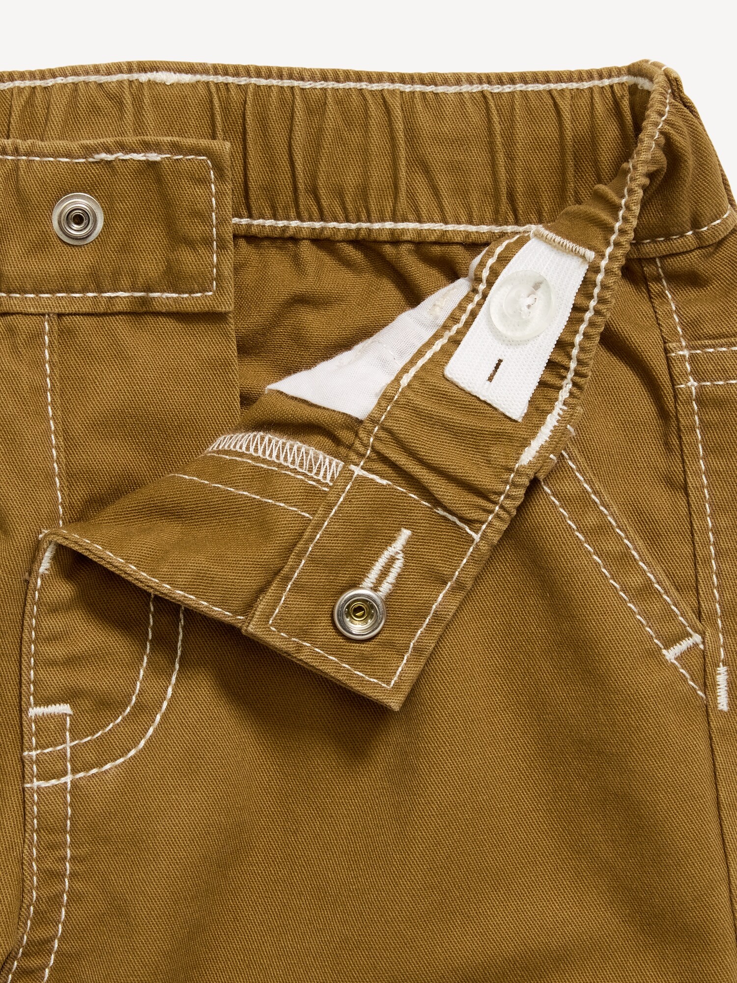 Брюки Old Navy Carpenter Utility Twill Pants для мальчиков-малышей, цвет: Карамельный коричневый — фото 2