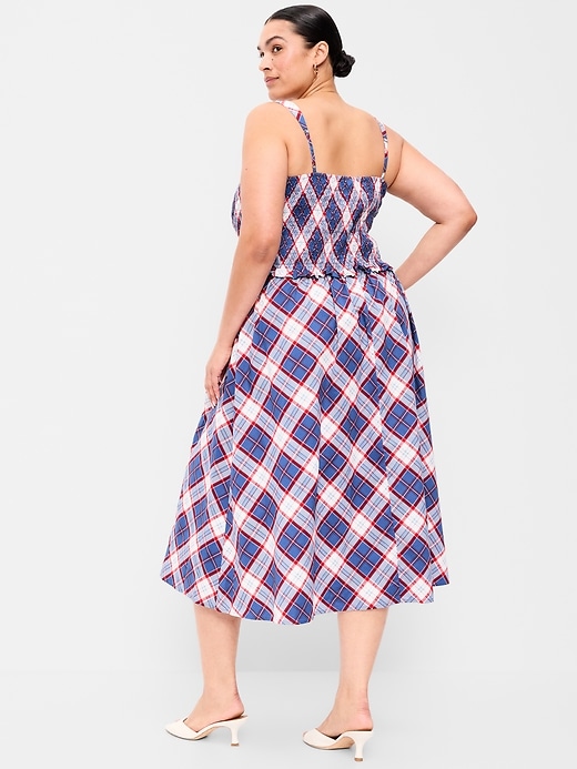 Image number 9 showing, Fit & Flare Smocked-Bodice Midi Dress