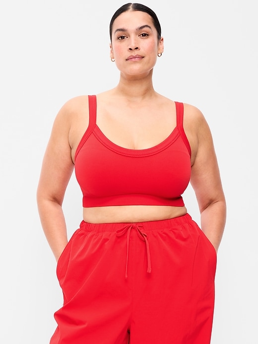 Image number 5 showing, Light Support Fluid Seamless Ribbed Sports Bra
