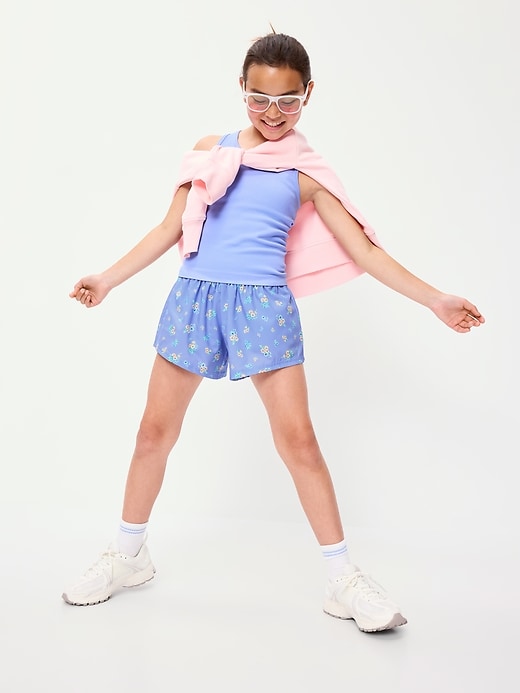 Image number 3 showing, High-Waisted StretchTech Performance Shorts for Girls