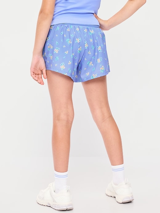 Image number 2 showing, High-Waisted StretchTech Performance Shorts for Girls