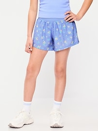 Image number 1 showing, High-Waisted StretchTech Performance Shorts for Girls