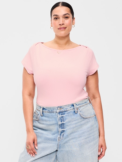 Image number 6 showing, Snug Boatneck T-Shirt