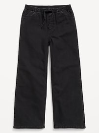 Image number 1 showing, Pull-On Super Baggy Wide-Leg Denim Pants for Girls