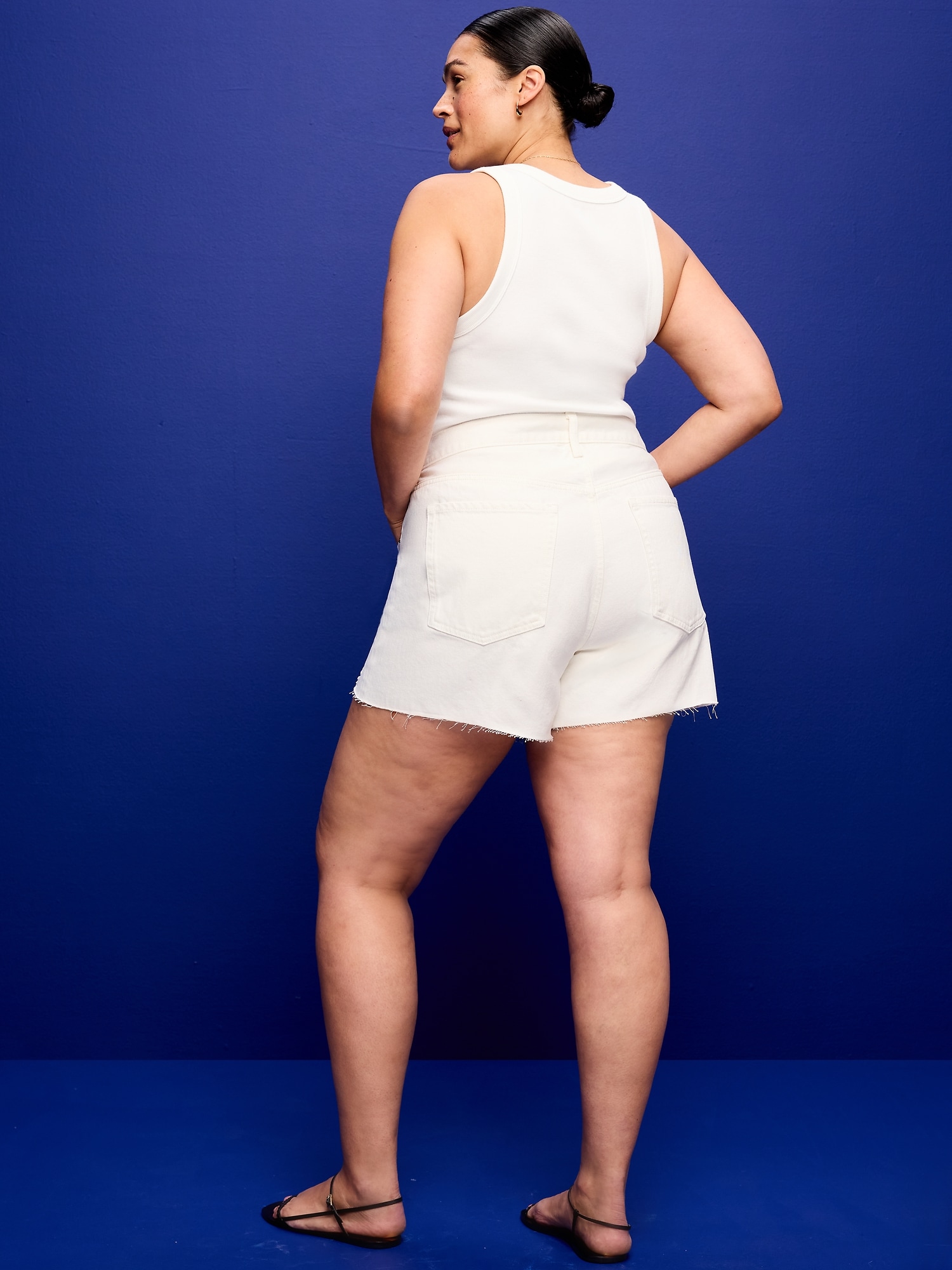 High-Waisted OG Jean Cut-Off Shorts -- 4-inch inseam