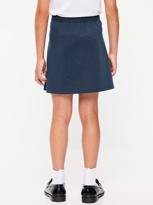 Image number 2 showing, School Uniform Ponte-Knit Wrap-Front Skort for Girls