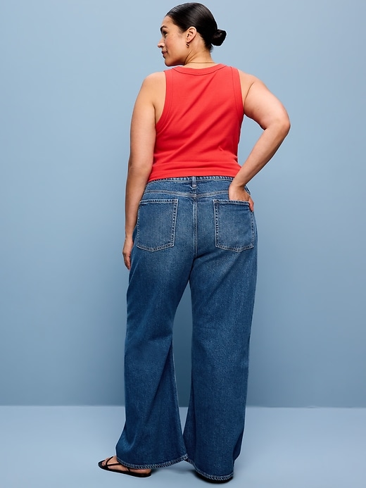 Image number 9 showing, Mid-Rise Twisted-Seam Flare Jeans