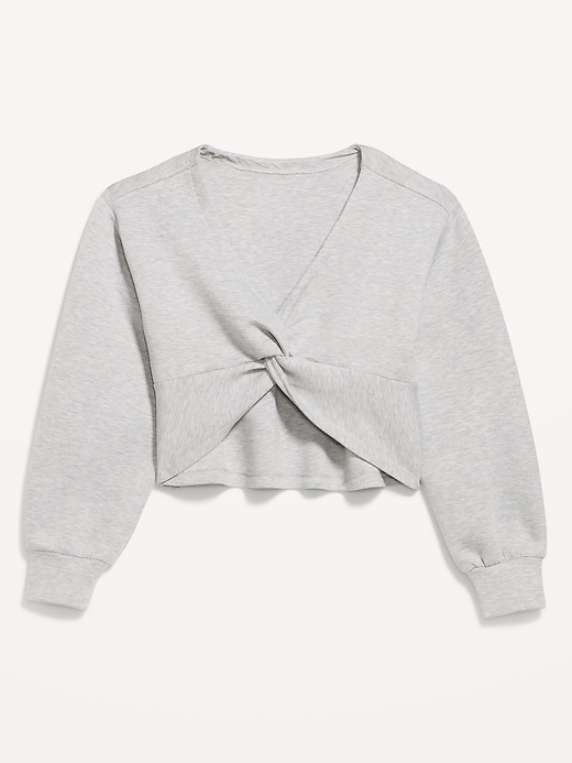 Image number 2 showing, Bounce Fleece Long-Sleeve Twist-Front Top