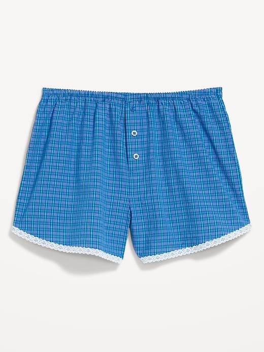 Image number 4 showing, Classic Poplin Boxer Pajama Shorts