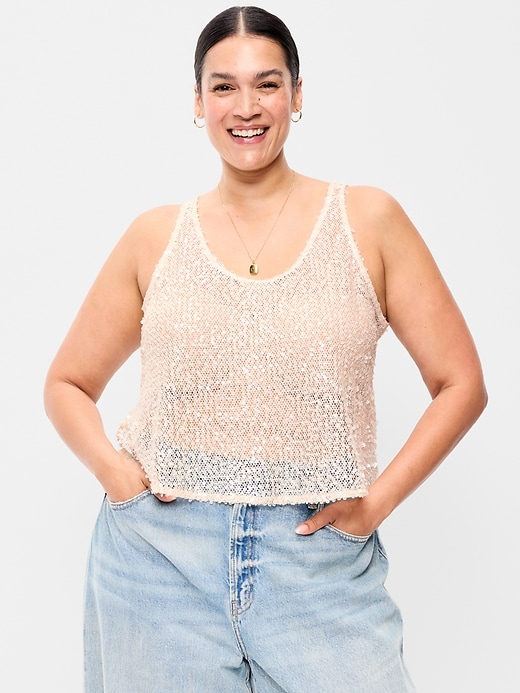 Image number 4 showing, Sequin Tank Top