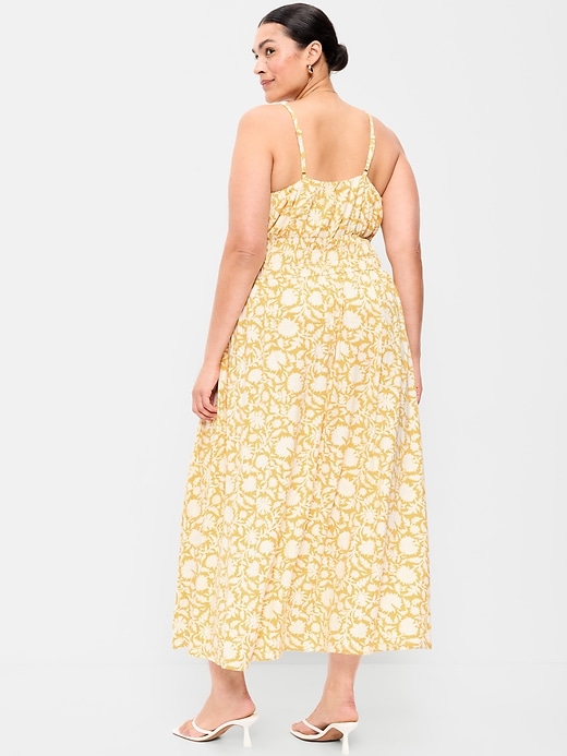 Image number 9 showing, Fit & Flare Jersey Smocked-Waist Midi Dress