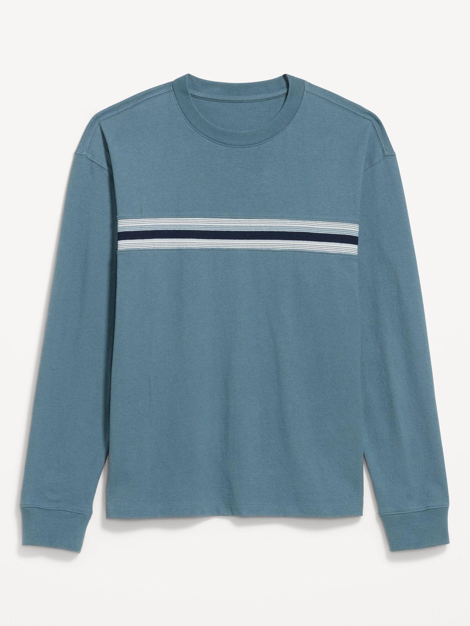Мужская футболка Old Navy Long-Sleeve Heavyweight Rotation, цвет: Синий — фото 4