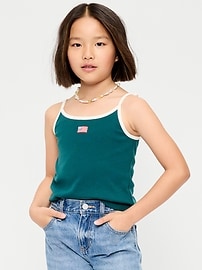 Image number 1 showing, Fitted Graphic Cami for Girls