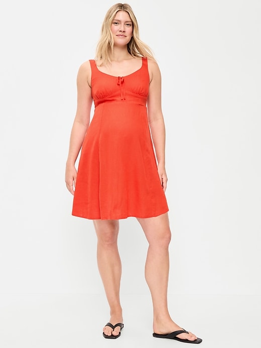 Image number 1 showing, Maternity Fit & Flare Cami Mini Dress