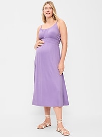 Image number 1 showing, Maternity Smocked Fit & Flare Dress