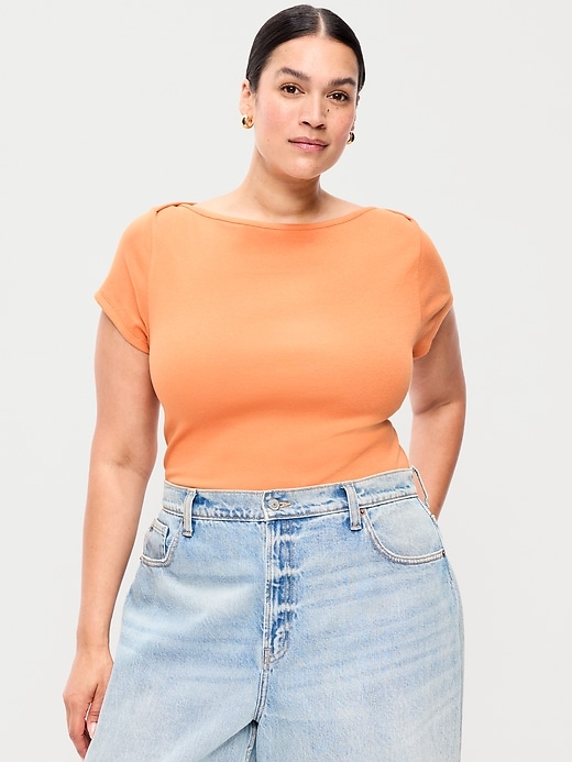 Image number 6 showing, Snug Boatneck T-Shirt
