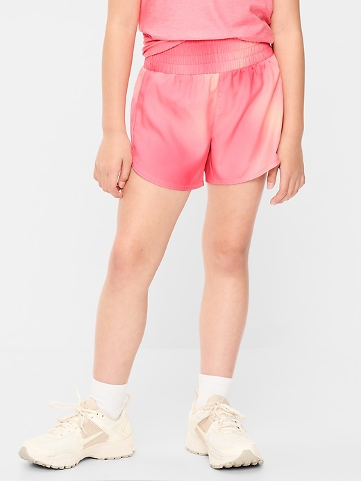 Image number 1 showing, High-Waisted Dolphin-Hem Run Shorts for Girls