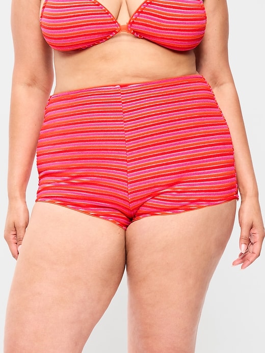 Image number 6 showing, High-Waisted Shortie Swim Bottoms