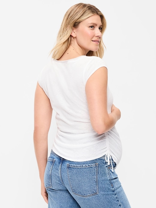 Image number 2 showing, Maternity Side-Cinch Jersey Top