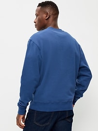 Image number 2 showing, Loose Graphic Crew-Neck Sweatshirt