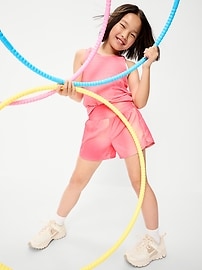 Image number 3 showing, High-Waisted Dolphin-Hem Run Shorts for Girls