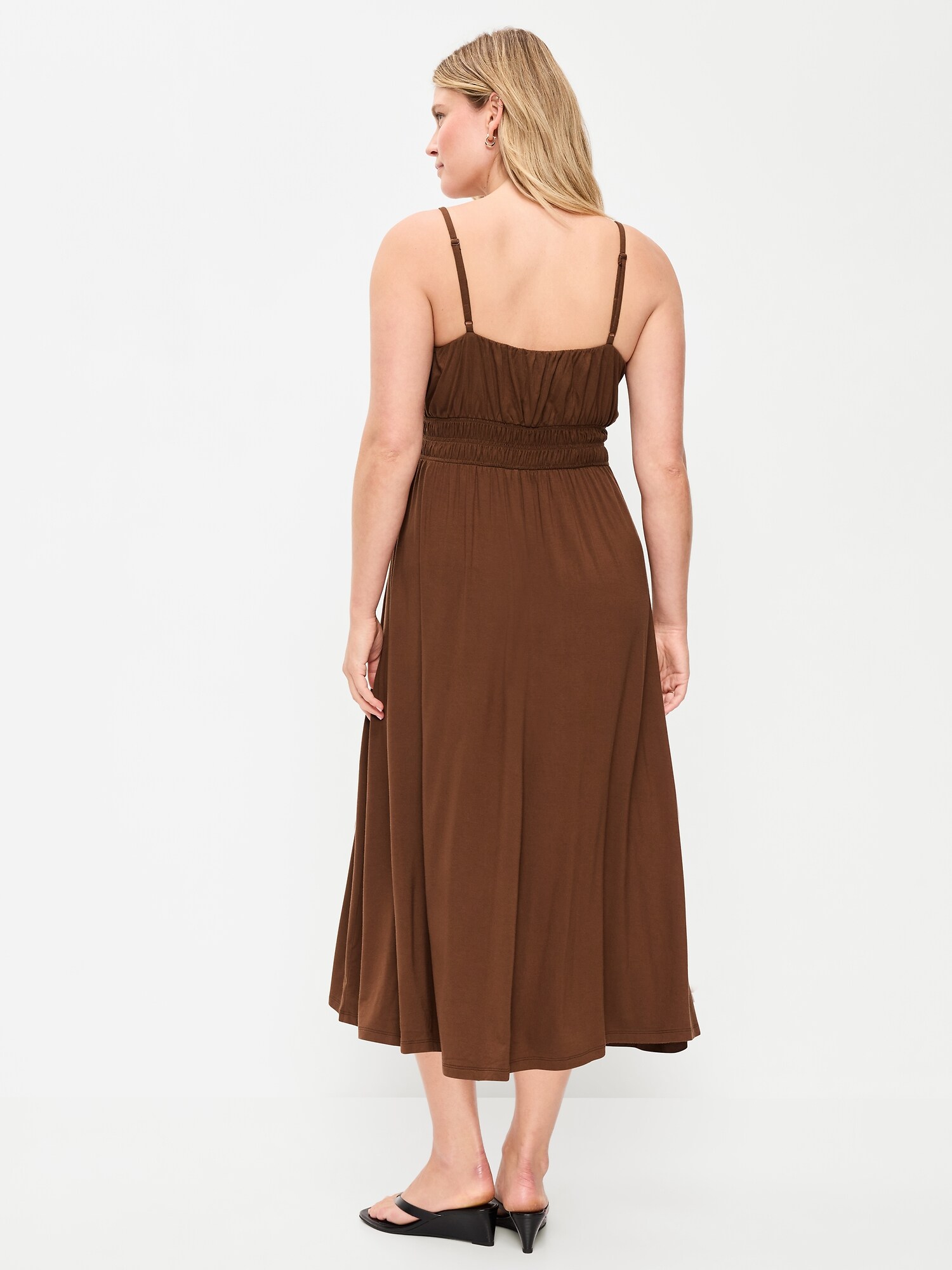Женское платье Old Navy Maternity Smocked Fit & Flare, цвет: Coco De Mer — фото 2