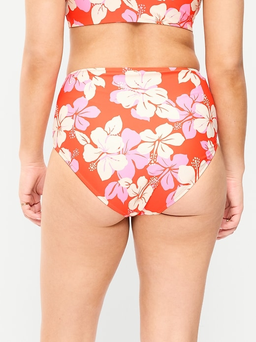 Image number 6 showing, High-Waisted Printed Bikini Swim Bottoms