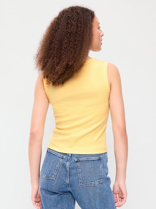 Image number 2 showing, Snug Crop V-Neck Tank Top