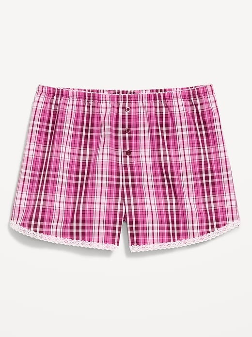 Image number 4 showing, Classic Poplin Boxer Pajama Shorts