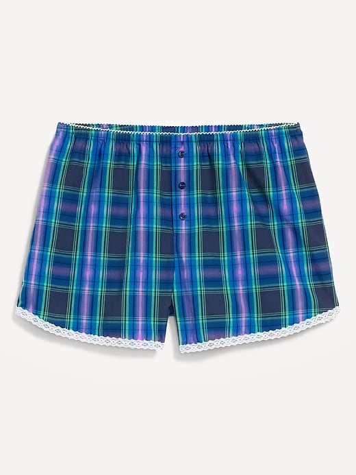 Image number 4 showing, Classic Poplin Boxer Pajama Shorts