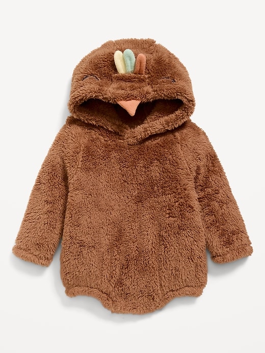 Image number 2 showing, Long-Sleeve Critter Fleece Hooded One-Piece Romper for Baby