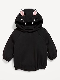 Image number 2 showing, Hooded Critter Fleece One-Piece Romper for Baby