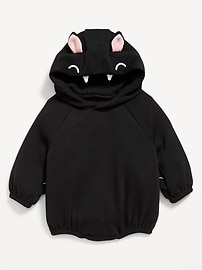 Image number 1 showing, Hooded Critter Fleece One-Piece Romper for Baby