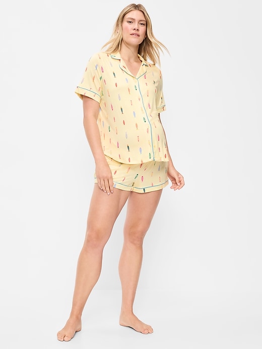 Image number 1 showing, Maternity Classic Pajama Short Set