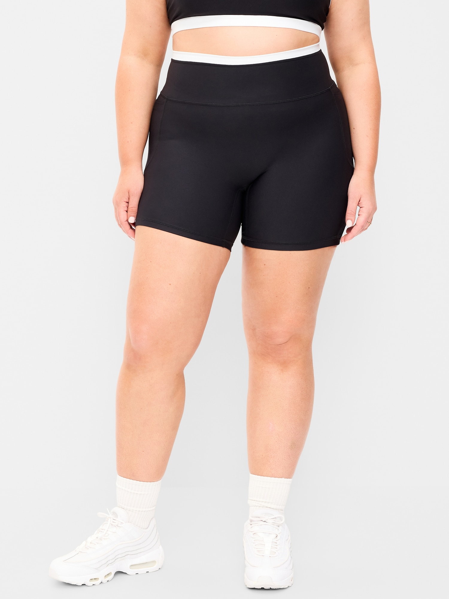 Extra-High Waisted PowerSoft Boundless Pocket Biker Shorts- 6-inch inseam