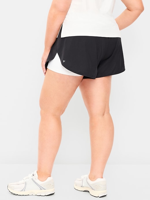 Image number 3 showing, High-Waisted StretchTech 2-In-1 Run Shorts