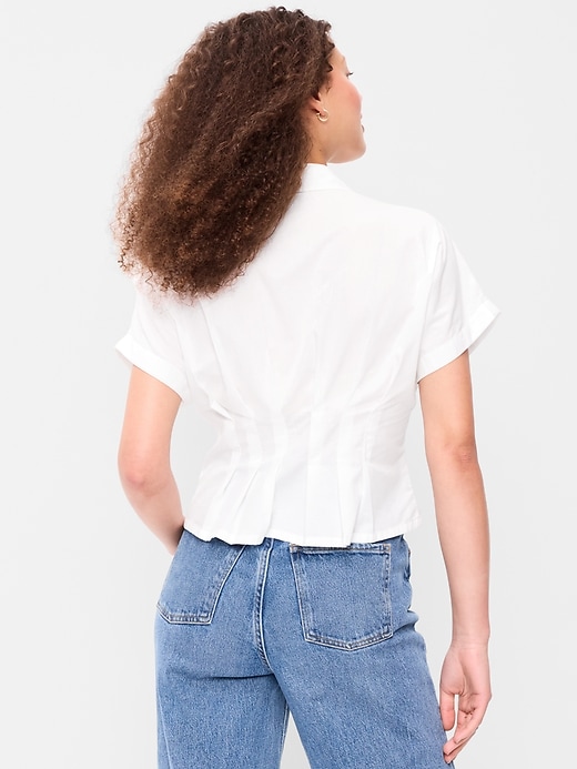 Image number 2 showing, Slim-Waisted Button-Down Shirt