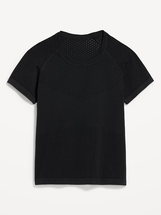 Image number 9 showing, Seamless Textured Cropped T-Shirt